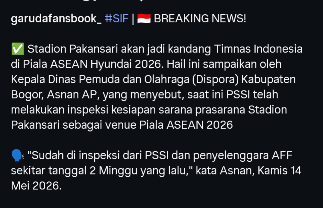 Kesalahan takarir Instragram garudafansbook_