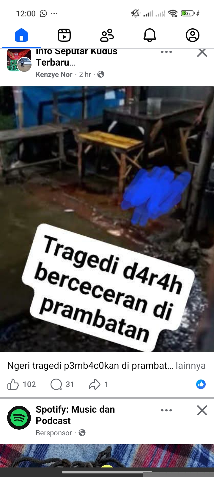 Kesalahan penulisan pada keterangan gambar di Facebook